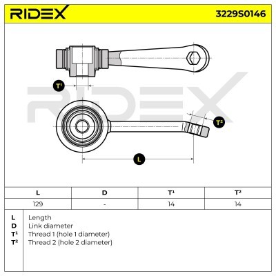Stabilisator Stange RIDEX 3229S0146 3229S0146 - foto 5