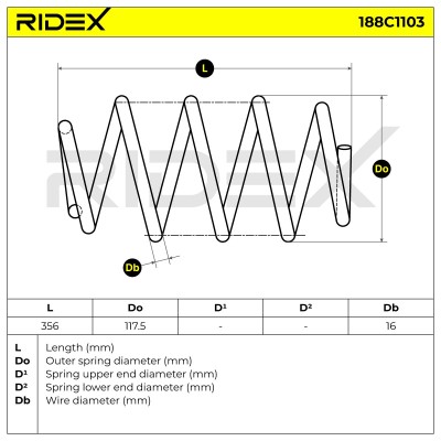 Fahrwerksfeder RIDEX 188C1103 188C1103 - foto 5