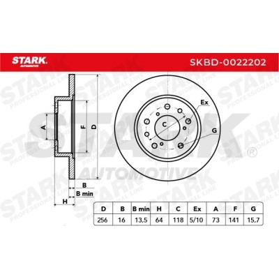 Bremsscheibe Stark SKBD-0022202 SKBD-0022202 - foto 4