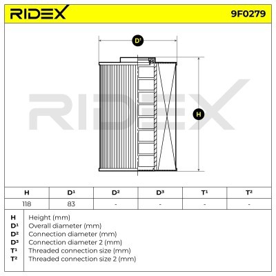 Kraftstofffilter RIDEX 9F0279 9F0279 - foto 4