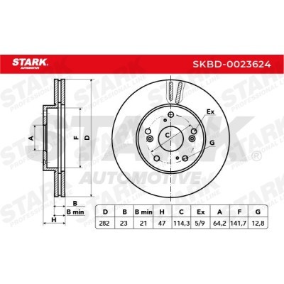 Bremsscheibe Stark SKBD-0023624 SKBD-0023624 - foto 4