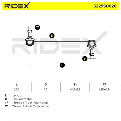 Stabilisator Stange RIDEX 3229S0020 3229S0020 - foto 3