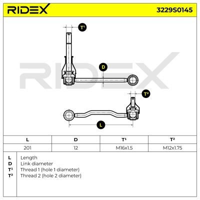 Stabilisator Stange RIDEX 3229S0145 3229S0145 - foto 7