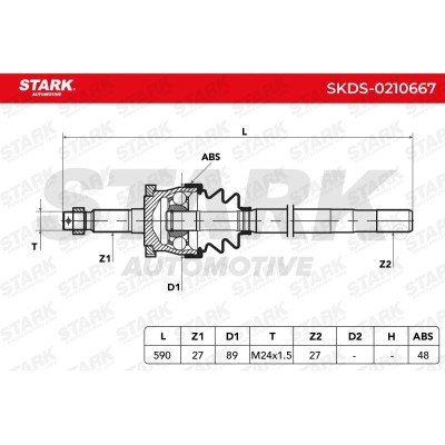 Antriebswelle Stark SKDS-0210667 SKDS-0210667 - foto 7
