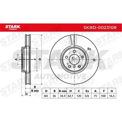 Bremsscheibe Stark SKBD-0023108 SKBD-0023108 - foto 6