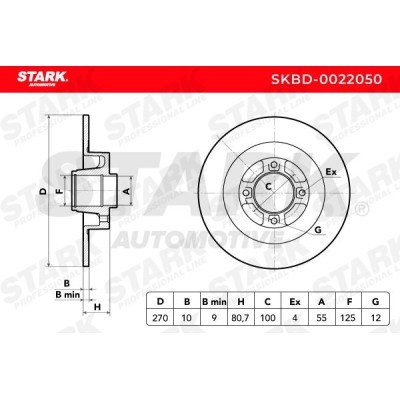 Bremsscheibe Stark SKBD-0022050 SKBD-0022050 - foto 5