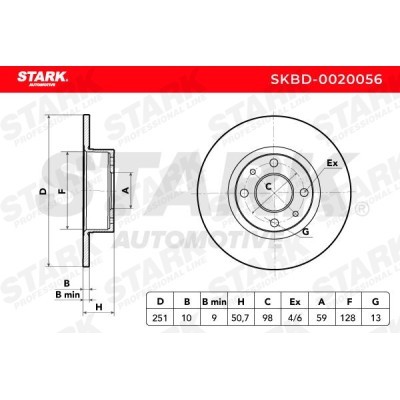 Bremsscheibe Stark SKBD-0020056 SKBD-0020056 - foto 5
