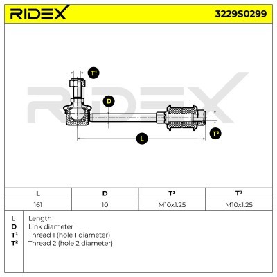 Stabilisator Stange RIDEX 3229S0299 3229S0299 - foto 5