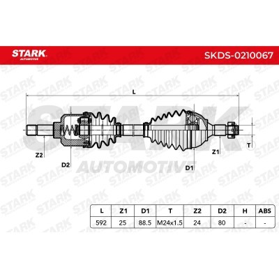 Antriebswelle Stark SKDS-0210067 SKDS-0210067 - foto 8