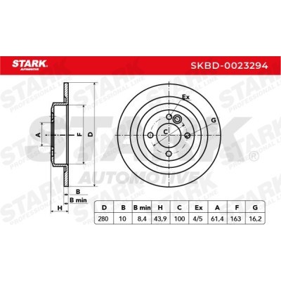 Bremsscheibe Stark SKBD-0023294 SKBD-0023294 - foto 5