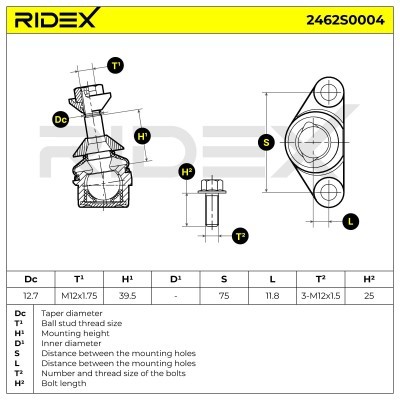Traggelenk RIDEX 2462S0004 2462S0004 - foto 3