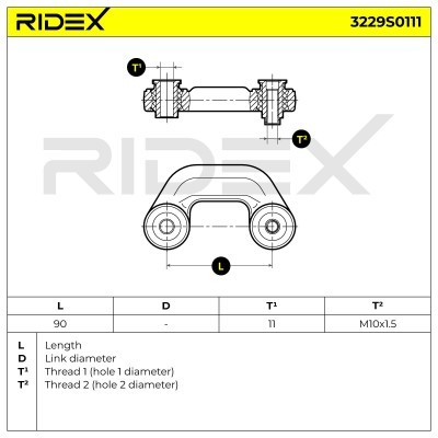 Stabilisator Stange RIDEX 3229S0111 3229S0111 - foto 6
