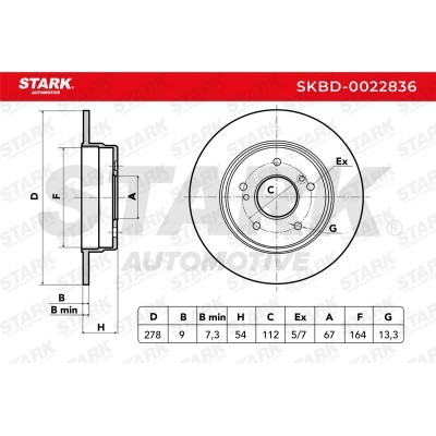 Bremsscheibe Stark SKBD-0022836 SKBD-0022836 - foto 4