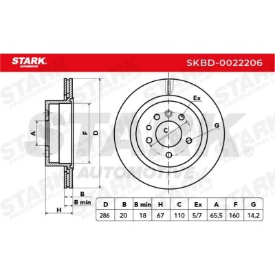 Bremsscheibe Stark SKBD-0022206 SKBD-0022206 - foto 3