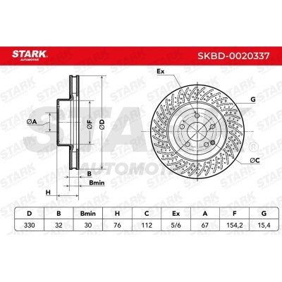 Bremsscheibe Stark SKBD-0020337 SKBD-0020337 - foto 4