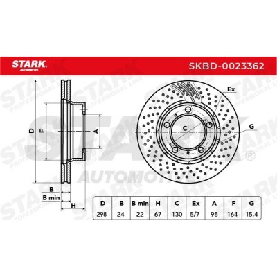 Bremsscheibe Stark SKBD-0023362 SKBD-0023362 - foto 4