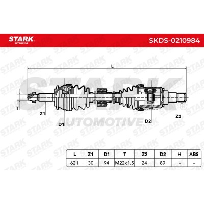 Antriebswelle Stark SKDS-0210984 SKDS-0210984 - foto 7