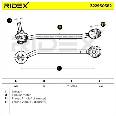 Stabilisator Stange RIDEX 3229S0382 3229S0382 - foto 7