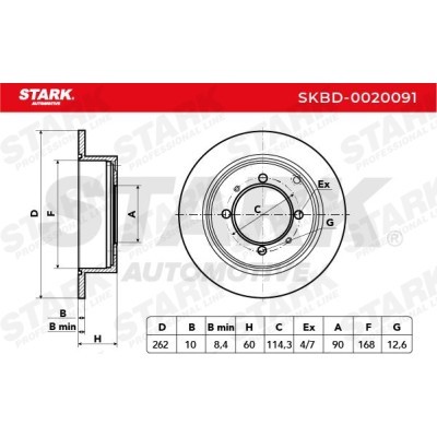 Bremsscheibe Stark SKBD-0020091 SKBD-0020091 - foto 5