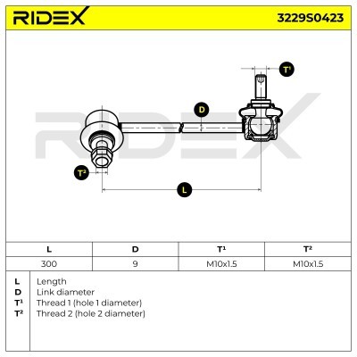 Stabilisator Stange RIDEX 3229S0423 3229S0423 - foto 6