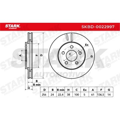 Bremsscheibe Stark SKBD-0022997 SKBD-0022997 - foto 3