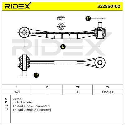 Stabilisator Stange RIDEX 3229S0100 3229S0100 - foto 6