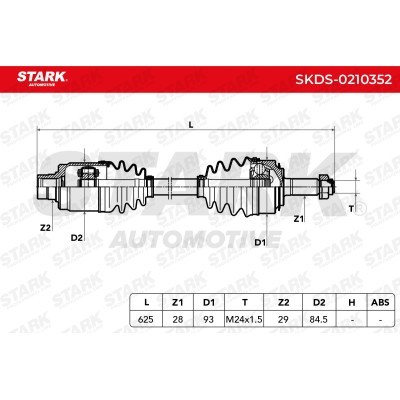 Antriebswelle Stark SKDS-0210352 SKDS-0210352 - foto 8