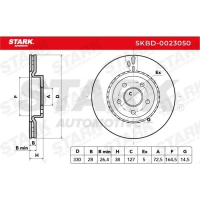 Bremsscheibe Stark SKBD-0023050 SKBD-0023050 - foto 4