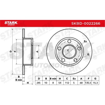 Bremsscheibe Stark SKBD-0022266 SKBD-0022266 - foto 7