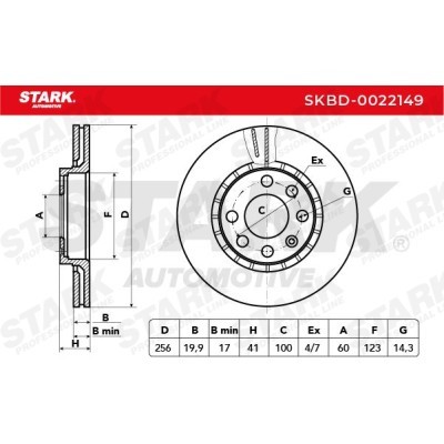 Bremsscheibe Stark SKBD-0022149 SKBD-0022149 - foto 3