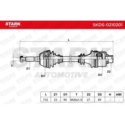 Antriebswelle Stark SKDS-0210201 SKDS-0210201 - foto 5