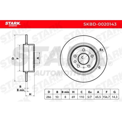 Bremsscheibe Stark SKBD-0020143 SKBD-0020143 - foto 5