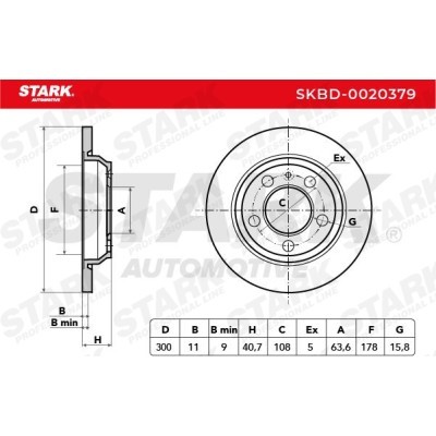 Bremsscheibe Stark SKBD-0020379 SKBD-0020379 - foto 5