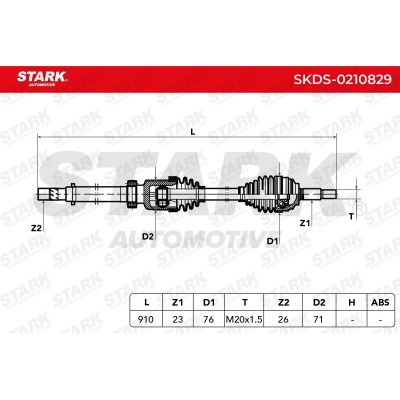 Antriebswelle Stark SKDS-0210829 SKDS-0210829 - foto 14