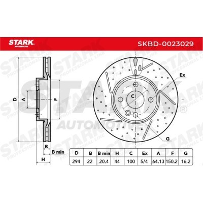 Bremsscheibe Stark SKBD-0023029 SKBD-0023029 - foto 3