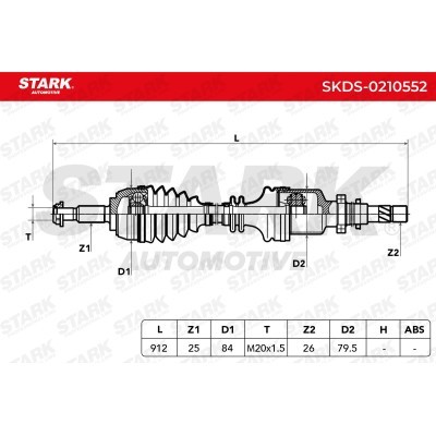 Antriebswelle Stark SKDS-0210552 SKDS-0210552 - foto 7