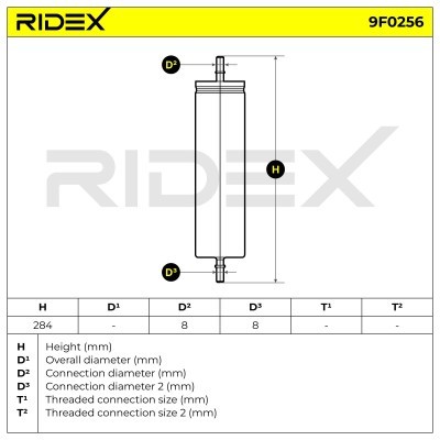 Kraftstofffilter RIDEX 9F0256 9F0256 - foto 6