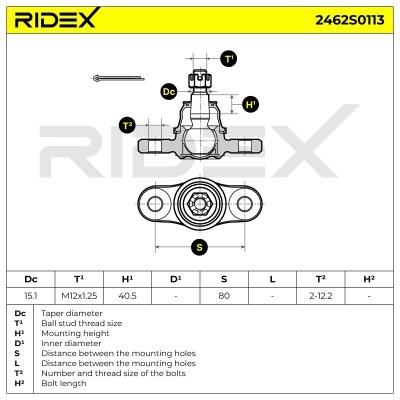 Traggelenk RIDEX 2462S0113 2462S0113 - foto 6