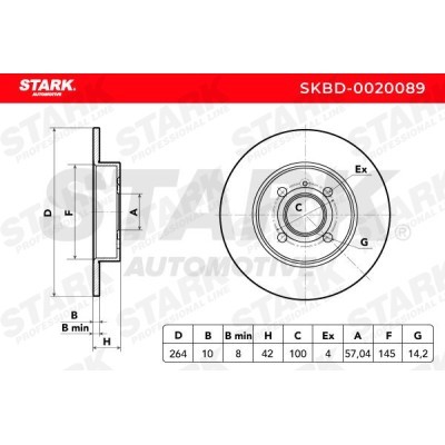Bremsscheibe Stark SKBD-0020089 SKBD-0020089 - foto 4