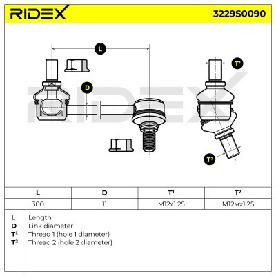 Stabilisator Stange RIDEX 3229S0090 3229S0090 - foto 3