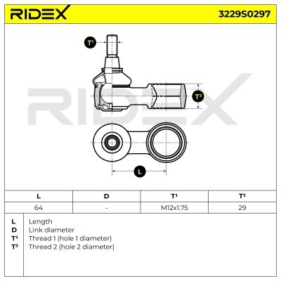 Stabilisator Stange RIDEX 3229S0297 3229S0297 - foto 5