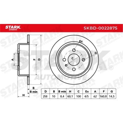Bremsscheibe Stark SKBD-0022875 SKBD-0022875 - foto 5