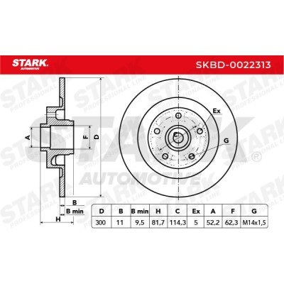 Bremsscheibe Stark SKBD-0022313 SKBD-0022313 - foto 7