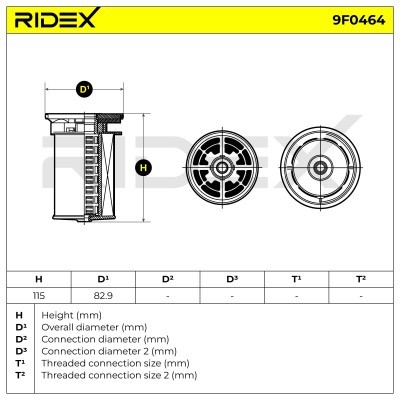 Kraftstofffilter RIDEX 9F0464 9F0464 - foto 5