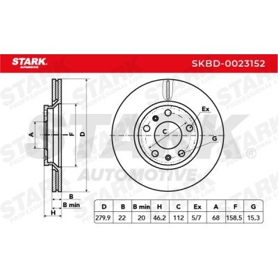 Bremsscheibe Stark SKBD-0023152 SKBD-0023152 - foto 5