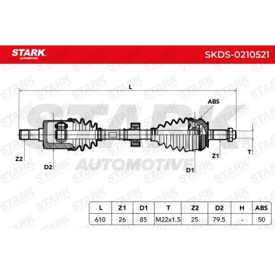 Antriebswelle Stark SKDS-0210521 SKDS-0210521 - foto 7