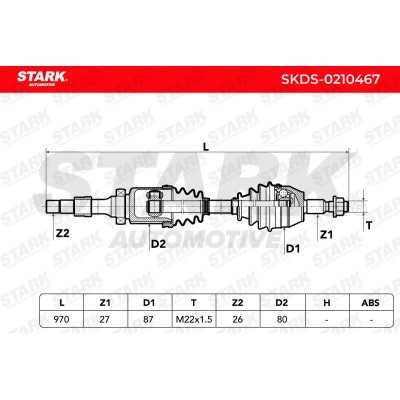 Antriebswelle Stark SKDS-0210467 SKDS-0210467 - foto 7