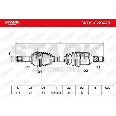 Antriebswelle Stark SKDS-0210478 SKDS-0210478 - foto 8