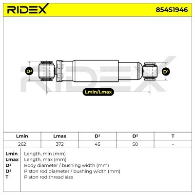 Stoßdämpfer RIDEX 854S1946 854S1946 - foto 6