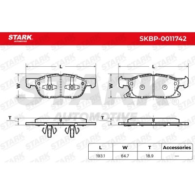 Bremsbeläge Satz Stark SKBP-0011742 SKBP-0011742 - foto 5